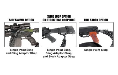 UTG Gen. 2 Single Point Bungee Sling - Black