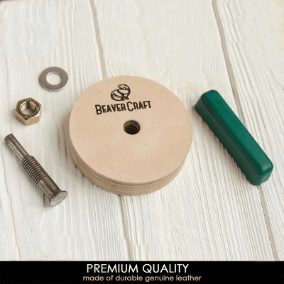 BeaverCraft PW1 Polishing Wheel Leather