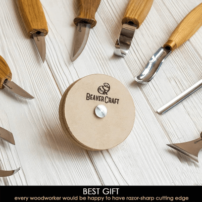 BeaverCraft PW1 Polishing Wheel Leather