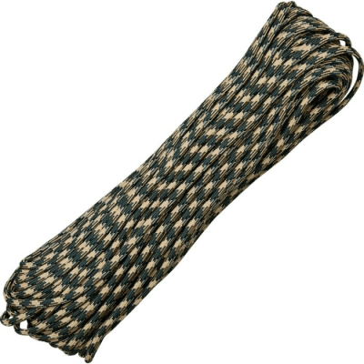 Marbles Paracord 550lb 30m (Färg: Forest Camo (Grön/Svart/Tan))