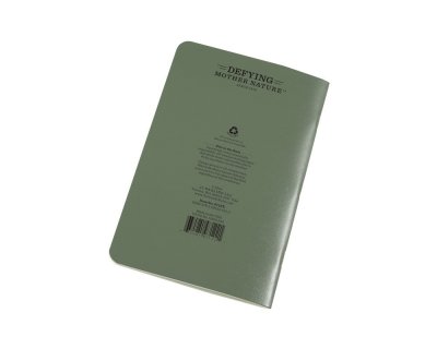 Rite In The Rain Stapled Notebook, Field Flex-Cover - Green, 3pcs