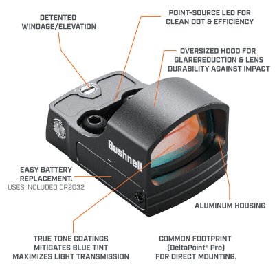 Bushnell RXS-100 1X25mm Red Dot MC