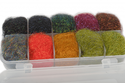 Sybai Baitfish Supreme Dubbing, Box, Dark colors 10x1g