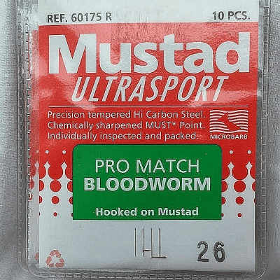 Mustad Ultra Sport Pro Match Bloodworm 10-Pack