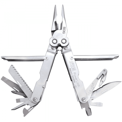 SOG PowerLock V-Cut med Fodral - Satin
