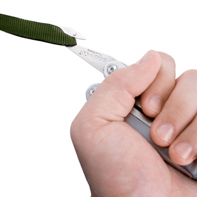 SOG PowerLock V-Cut med Fodral - Satin