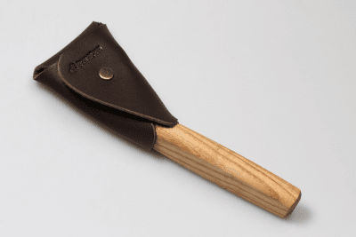 BeaverCraft SK1S Oak Hook Knife in Leather Sheath 25 mm