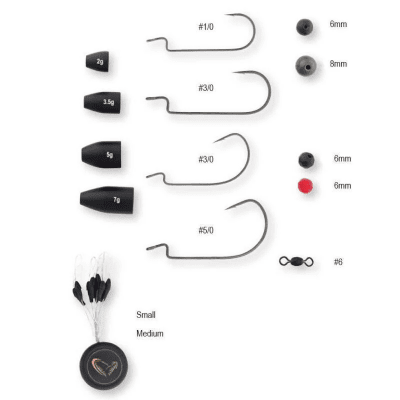 Savage Gear The Ultimate Texas And Carolina Rigging Kit 100pcs