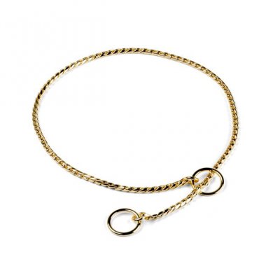 Dog Necklace Snakechain Gold