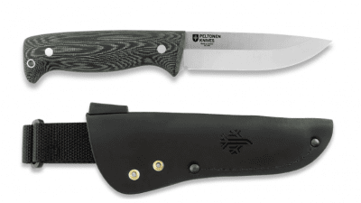 Peltonen M07 Full Tang with Leather Sheath - Grön Micarta
