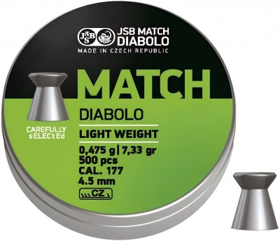 JSB Green Match Light Weight 4,51mm 0,475g - 500st