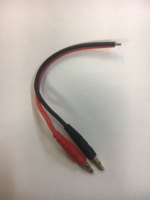 Charging Cable with Banana Connection 3-pack