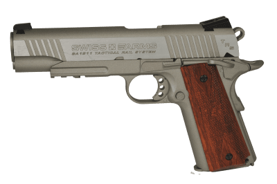 Swiss Arms Military 1911 Tactical Rail 4,5mm CO2 Blowback Starter Pack