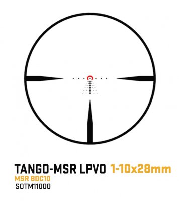 Sig Sauer TANGO-MSR LPVO 1-10x28mm Illum. BDC10 - Coyote