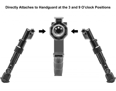 UTG Recon Flex Bipod 14,5-20,3cm Center Height M-LOK