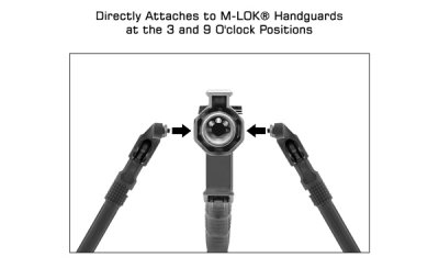 UTG Recon Flex II Bipod 18-23cm Center Height M-LOK
