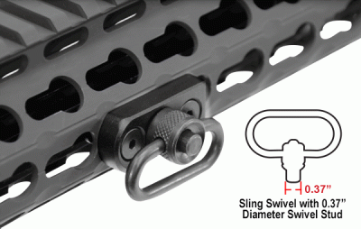 UTG Keymod Adaptor Base for Standard QD Sling Swivel