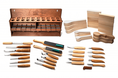 BeaverCraft S68 Multifunctional Extended 28 PCS Wood Carving Set
