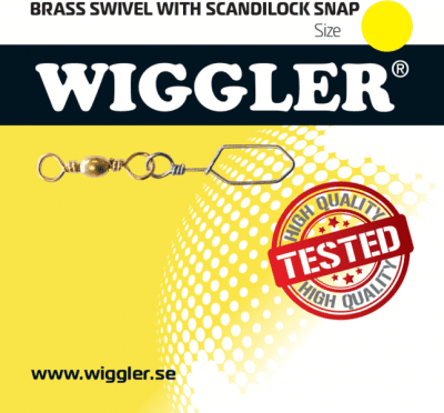Wiggler Brass Swivel With Scandilock Snap