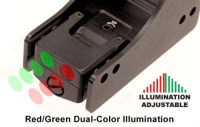 UTG 3.9" Red/Green Single Dot Reflex Sight