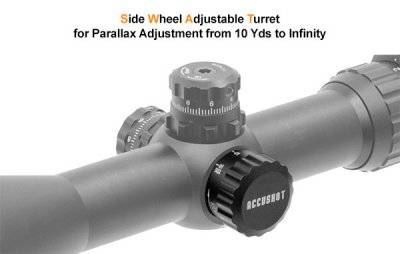 UTG ACCUSHOT 2-16X44 30mm Multi-range AO Scope, 36-color UMOA Reticle