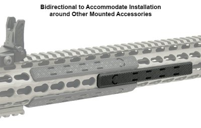 UTG Low Profile Keymod Rail Panel Covers, 5.5" Black, 7/Pack