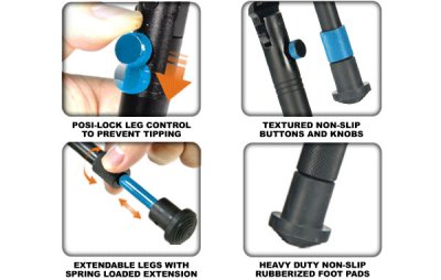 UTG New Gen Reinforced Clamp-on Bipod