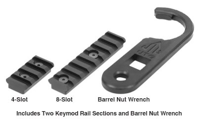UTG PRO AR15 15" SuperSlim Free Float Keymod Compatible Rail