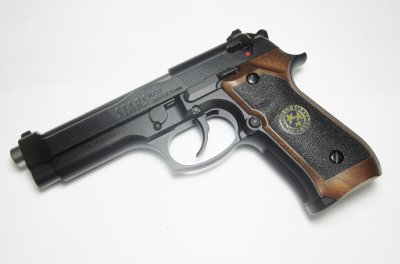 WE M9 VIRUS Samurai Edge Semi GBB 6mm - Svart