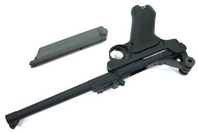 WE Luger P08 L 8" GBB Full Metal