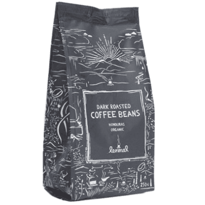 Lemmel Coffee Organic Dark Roasted Whole Beans 250g