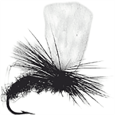 Wiggler Hurricane Fly Torrfluga - Klinkhamer Svart #12