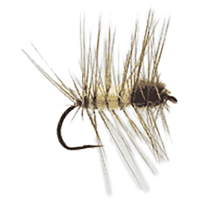 Wiggler Hurricane Fly Torrfluga - Super Puppan Brun Gul #10