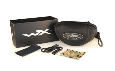 WileyX Vapor Grey/Clear Matte Black Frame