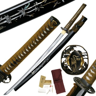 Ten Ryu Hand Forged Samurai Sword with Cleaning Kit