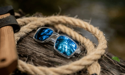 WileyX Alfa CAPTIVATE Polarized Blue Mirror/Gloss Clear Crystal Frame