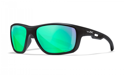 WileyX ASPECT CAPTIVATE Polarized Green Mirror Lenses Matte Black Frame