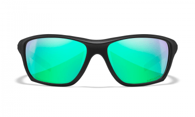 WileyX ASPECT CAPTIVATE Polarized Green Mirror Lenses Matte Black Frame