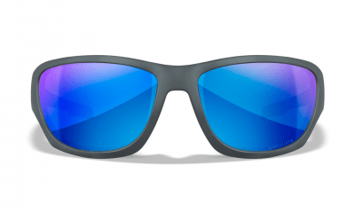 WileyX CLIMB CAPTIVATE Polarized Blue Mirror Lenses Matte Grey Frame