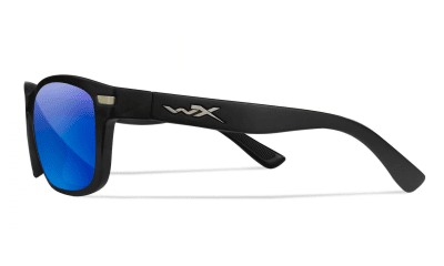 WileyX HELIX CAPTIVATE Polarized Blue Mirror Lenses Matte Black Frame