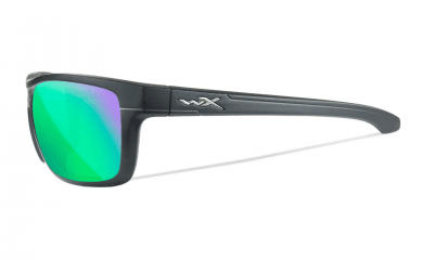 WileyX KINGPIN Captivate Green Mirror Matte Graphite Frame