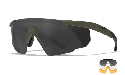 WileyX SABER ADV Grey/Clear/Light Rust Matte OD Green Frame