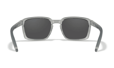 WileyX Alfa CAPTIVATE Polarized Blue Mirror/Gloss Clear Crystal Frame