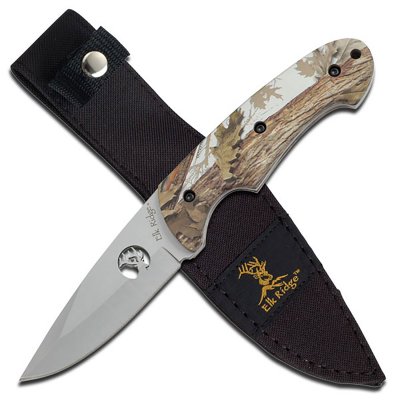 Elk Ridge Evolution Fixed Blade Camo Hunter