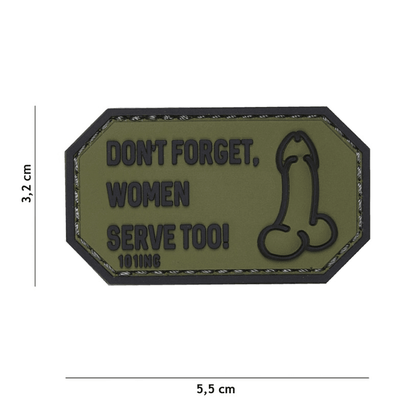 Woman Pvc Patch 101 INC PVC Patch - Don't forget Women - Moralhöjare