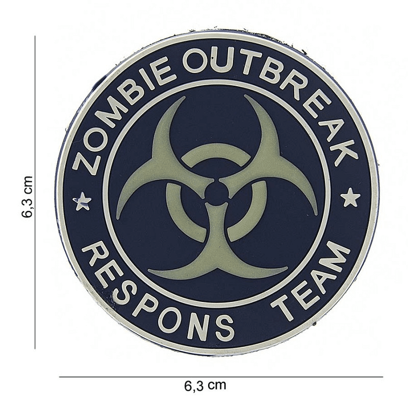 Patch PVC Airsoft Équipe Anti Zombie Response Team Zombie