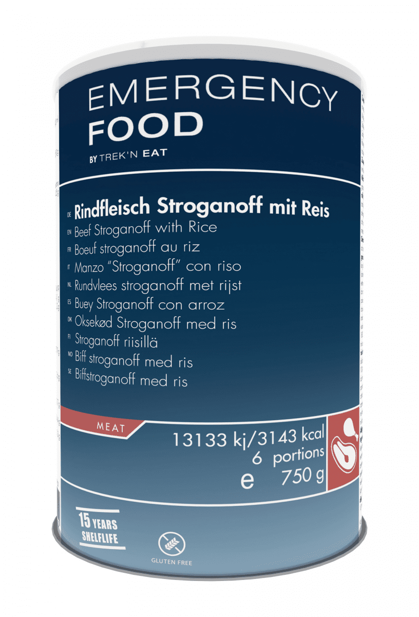 Trek 'n Eat Beef Stroganoff with Rice - Emergency Line 750g