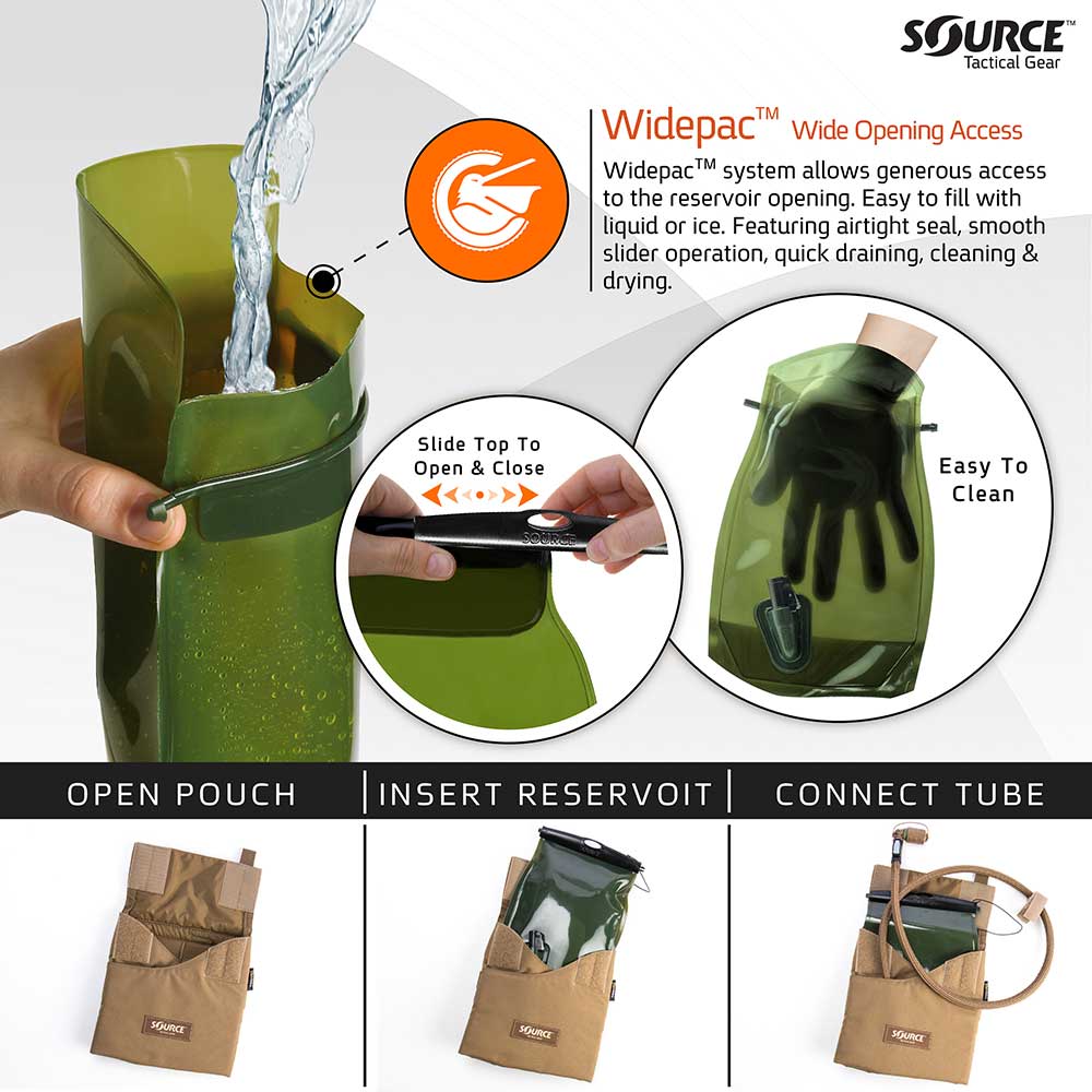 Source Kangaroo Hydration Pouch 1L Coyote