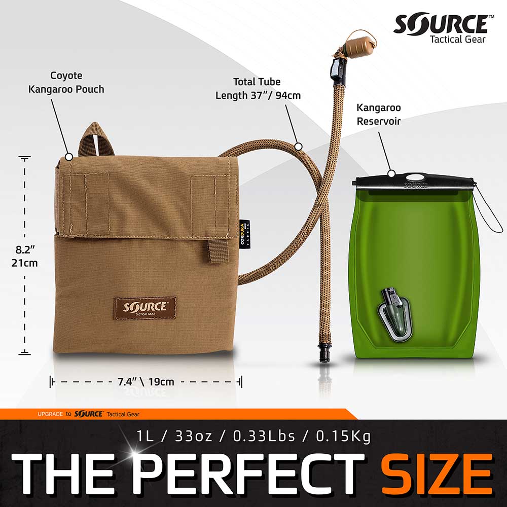 Source Kangaroo Hydration Pouch 1L Coyote