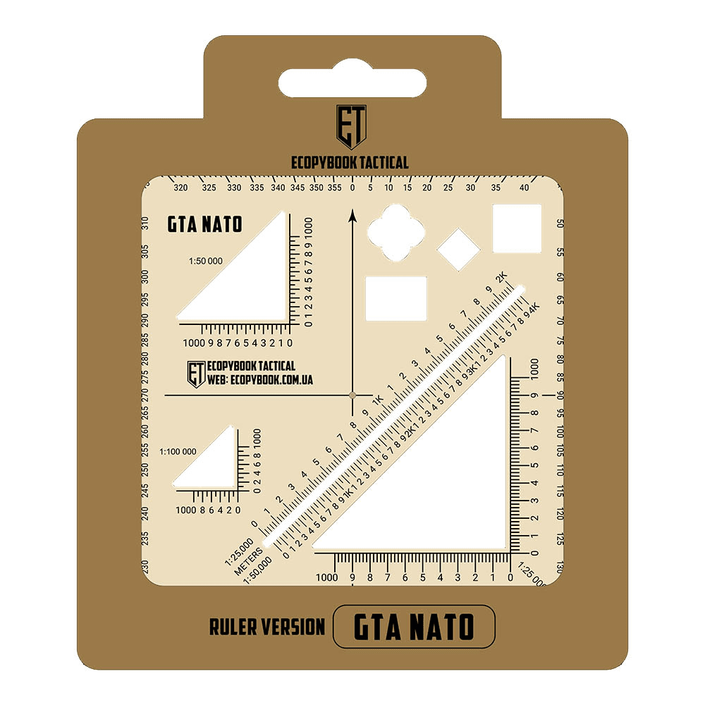 M-Tac Ecopybook Tactical Ruler GTA Nato Blue Border